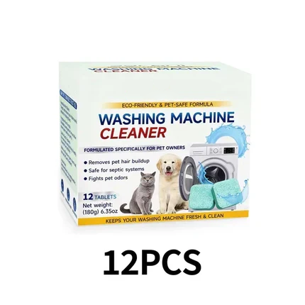 🔥Eco-Friendly Washing Machine Cleaner Fights Pet Odors & Hair Build-Up for Fresh Clean Machines