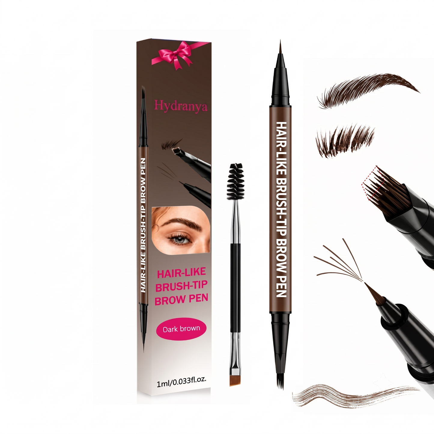 Last Day Buy 1 Get 1 Free🔥Hydranya Waterproof Hair-Like Brow Pen – Smudge-Proof, Long-Lasting Natural Eyebrow Pencil