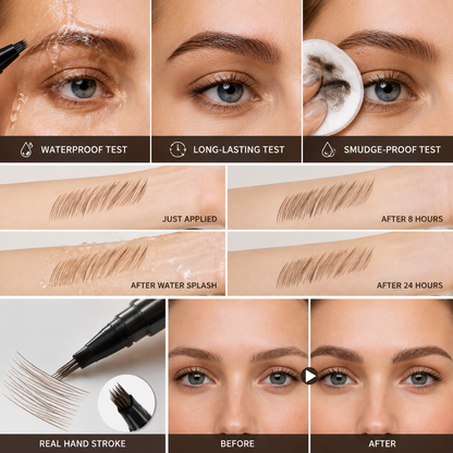 Last Day Buy 1 Get 1 Free🔥Hydranya Waterproof Hair-Like Brow Pen – Smudge-Proof, Long-Lasting Natural Eyebrow Pencil