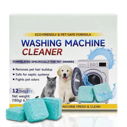 🔥Eco-Friendly Washing Machine Cleaner Fights Pet Odors & Hair Build-Up for Fresh Clean Machines