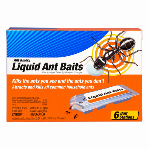 Ant Killer Bait Stations T300 - Liquid Bait to Eliminate Ants - Bait System - 6 Count Stations for Effective Indoor Ant Control