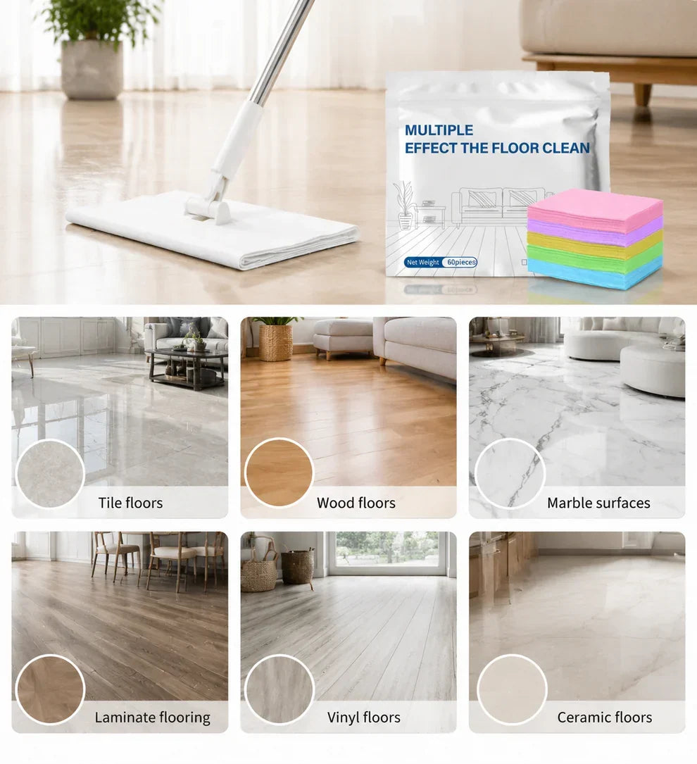 Powerful Floor Cleaning Without The Heavy Bottles♻️60-Pieces