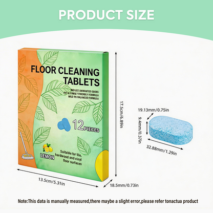 Efficient Floor Cleaning Tablets-Multi-Surface Solution (Lemon Scent)