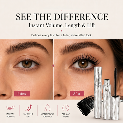 LAST DAY - BUY 1 GET 1 FREE💜Waterproof Curling & Lengthening Mascara