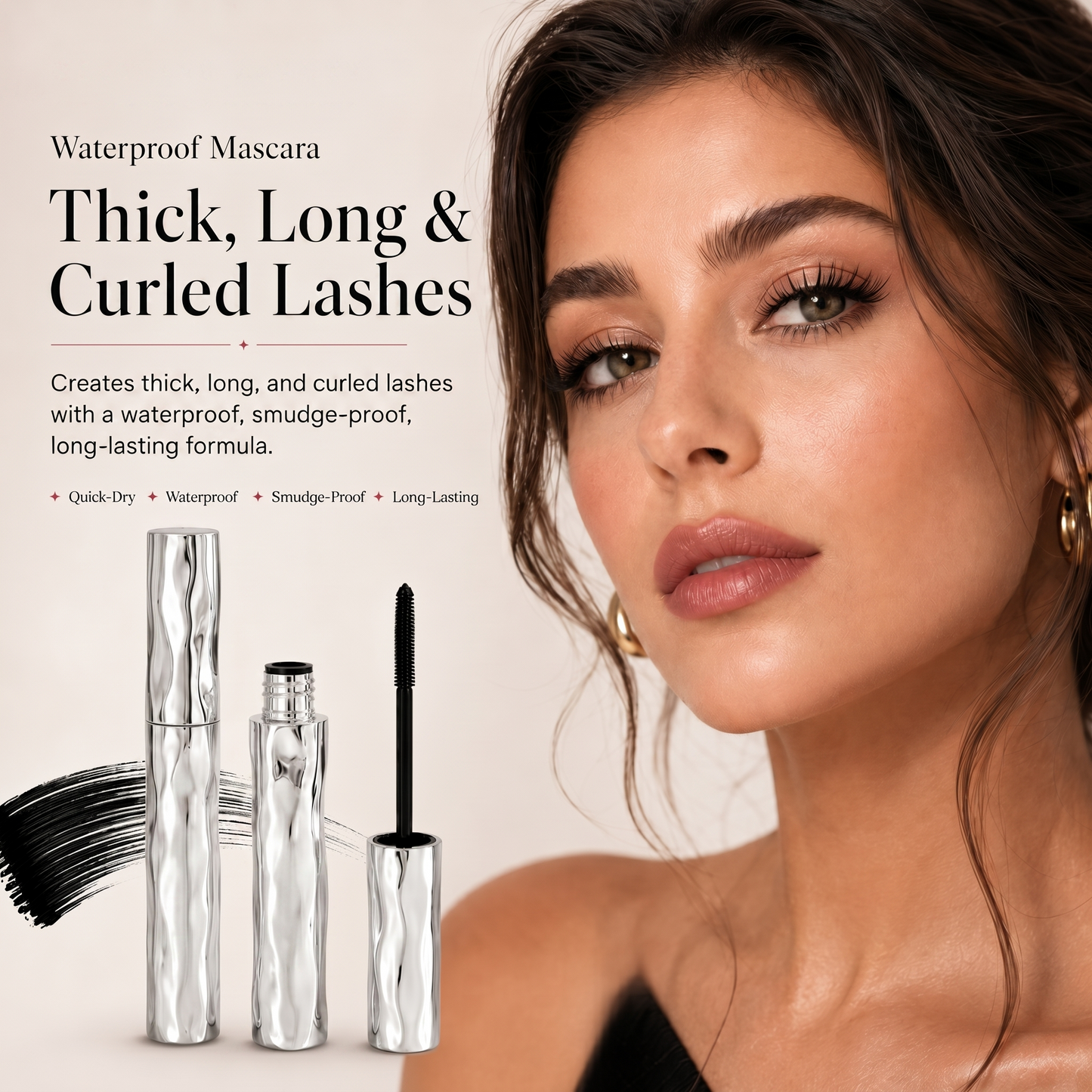 LAST DAY - BUY 1 GET 1 FREE💜Waterproof Curling & Lengthening Mascara